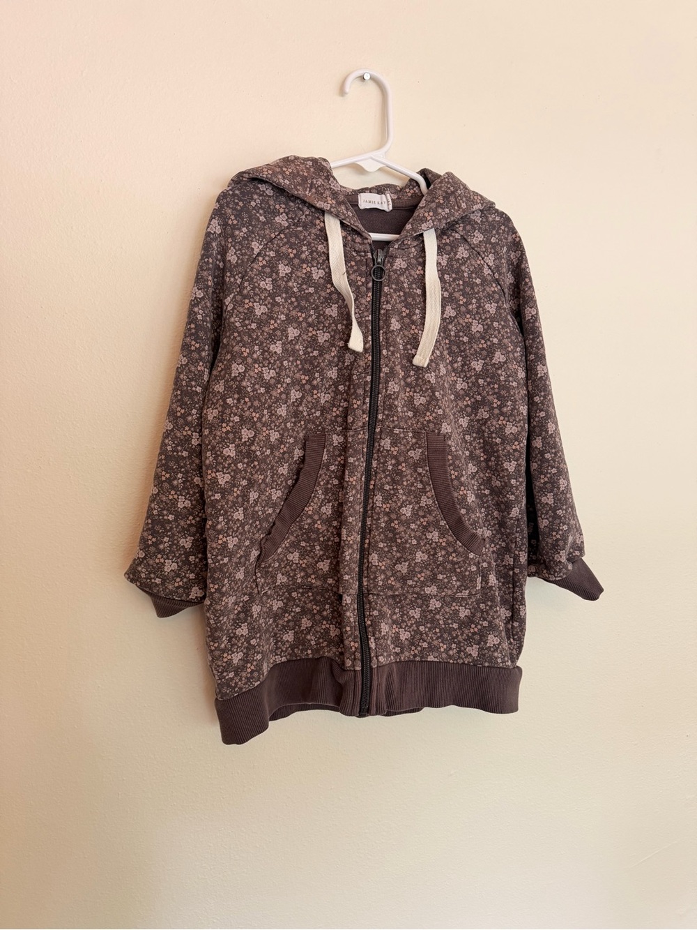 Jamie kay girls sweatshirt zip up 7 years